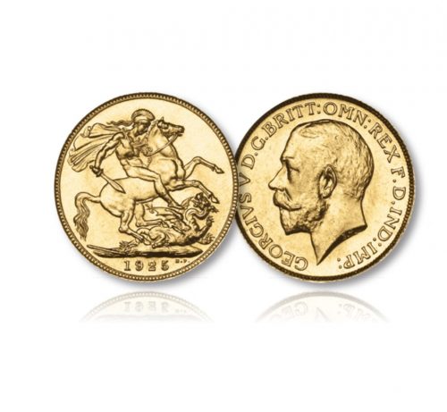 King George V Gold Sovereign of the London Mint of 1925