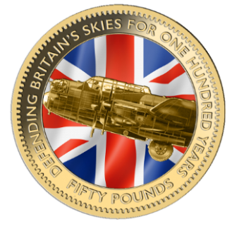 The 2018 Defence of Our Skies £50 Sovereign