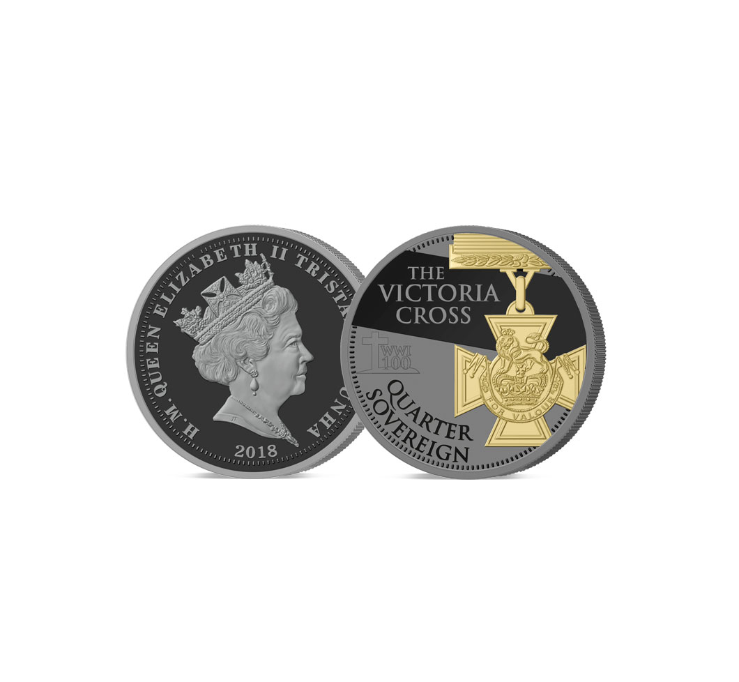 The 2018 Armistice Centenary Remembrance Gold Gallantry Quarter Sovereign