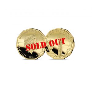 The 2019 Moon Landing 50th Anniversary Gold Quarter Sovereign