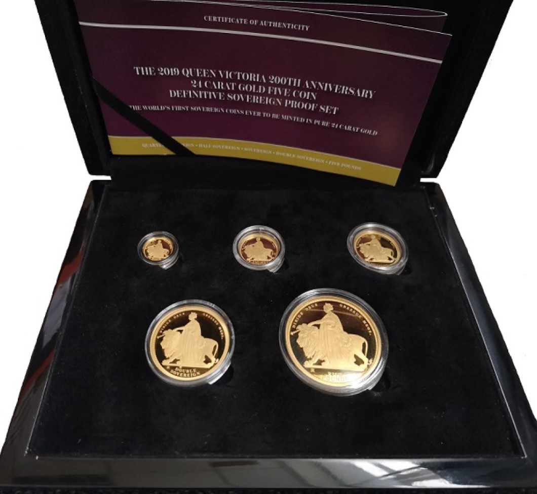 The 2019 Queen Victoria 200th Anniversary 24 carat Definitive Set