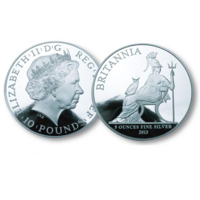 The Queen Elizabeth II Silver Five Ounce Coin