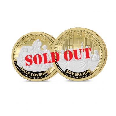 The VE Day 75th Anniversary Gold Half and Full Sovereign Set - SOLD OUT