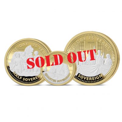 The VE Day 75th Anniversary Gold Prestige Sovereign Set - SOLD OUT