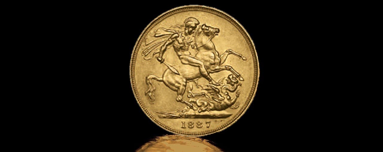 Benedetto Pistrucci St George and the Dragon Coin