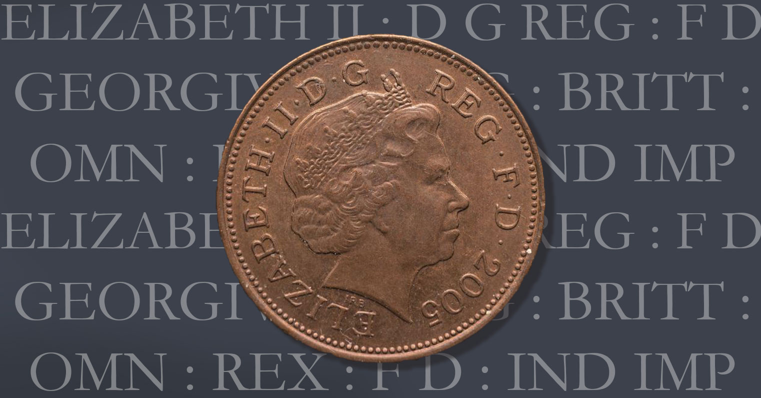Latin inscriptions on British Coin