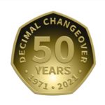 Decimal Changeover 50 Years Logo