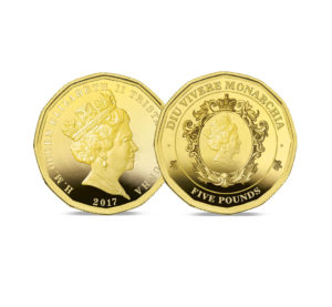 The 2017 12-sided Gold Five Pound Coin