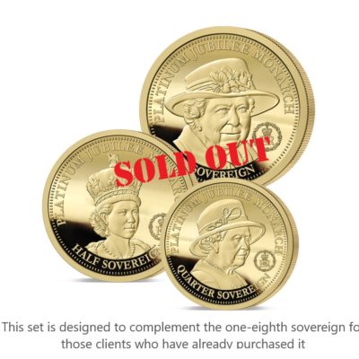 he 2022 Platinum Jubilee Monarch Platinum Gold Prestige Infill Sovereign Set - SOLD OUT