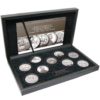 The Queen Elizabeth II ‘The Royal Jubilees’ Silver Proof & Uncirculated Crown Set of 1953, 1977, 2002, 2012 and 2022 British Crowns