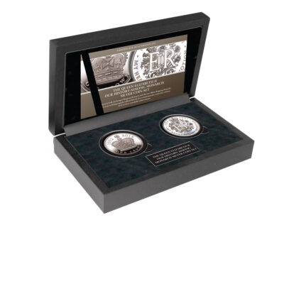 Queen Elizabeth II Our History- Making Monarch Silver Coin Set