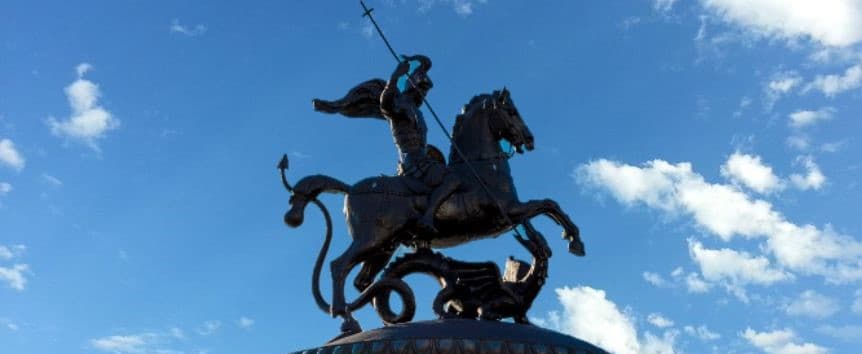 St George and the Dragon Statue