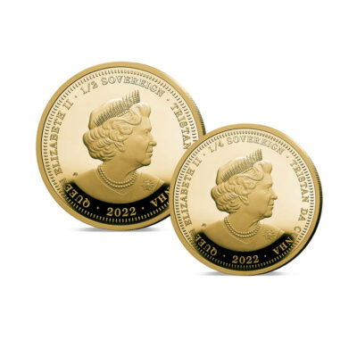 The 2022 Queen Elizabeth II Tribute Gold Fractional Infill Sovereign Set