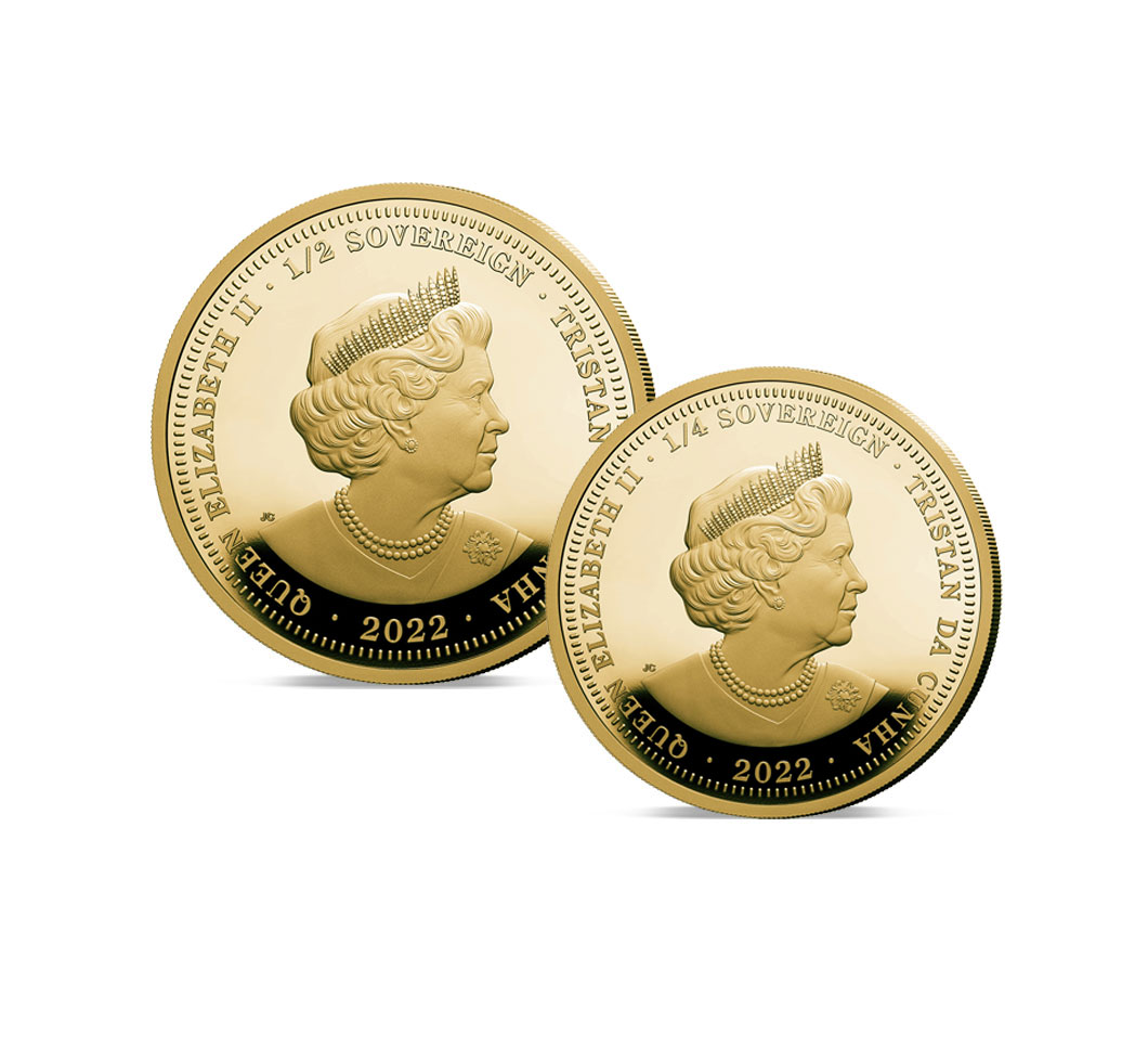 The 2022 Queen Elizabeth II Tribute Gold Fractional Infill Sovereign Set Obverse