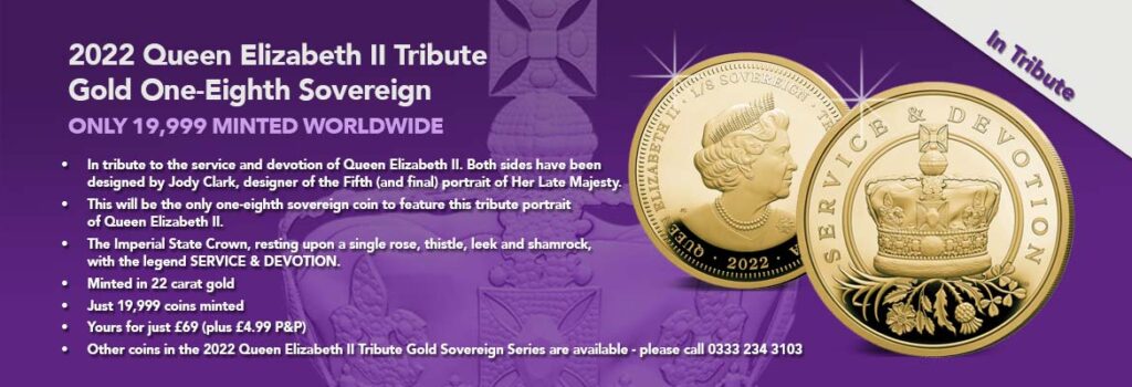 The 2022 Queen Elizabeth II Tribute Gold Sovereign Range