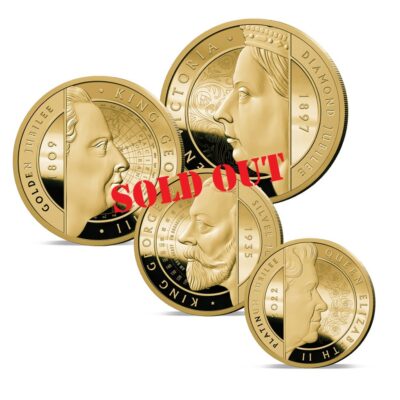 The 2023 King Charles III Greatest Monarchs Gold Prestige Sovereign Proof Set