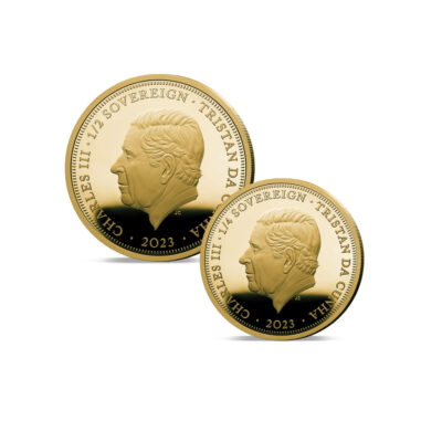The 2023 King Charles III Greatest Monarchs Gold Fractional Infill Sovereign Set