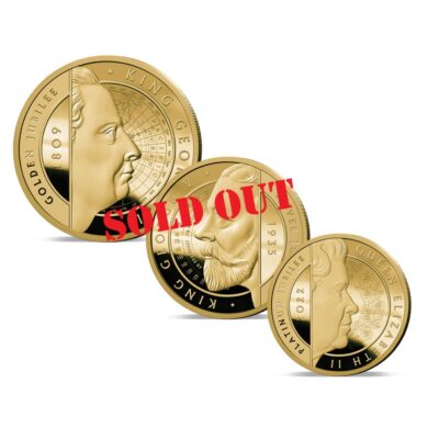 The 2023 King Charles III Greatest Monarchs Gold Fractional Sovereign Set