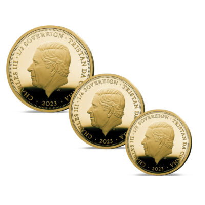 The 2023 King Charles III Greatest Monarchs Gold Fractional Sovereign Set