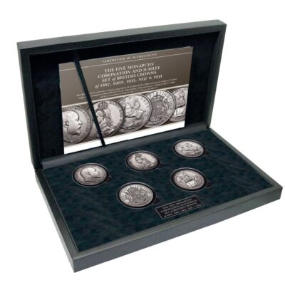 The Five Monarchs' Coronation and Jubilee Crown Set 1887-1953 The Five Monarchs' Coronation and Jubilee Crown Set 1887-1953