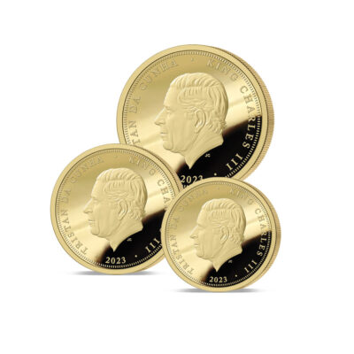 The 2023 Queen Elizabeth II Coronation Anniversary Gold Fractional Sovereign Set