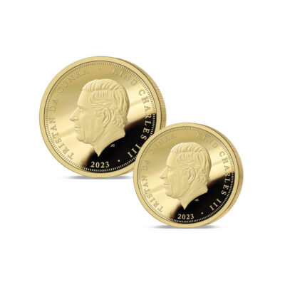 The 2023 Queen Elizabeth II Coronation Anniversary Gold Fractional Infill Sovereign Set