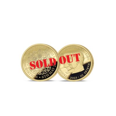 The 2023 King Charles III Coronation Double Portrait Gold One Eighth Sovereign