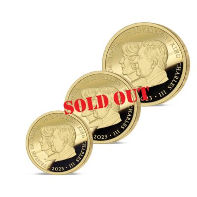 The 2023 King Charles III Coronation Double Portrait Gold Fractional Sovereign Set