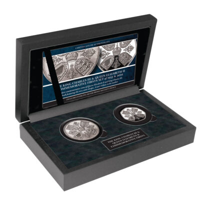 The King Charles III and Queen Elizabeth II Commemorative Firsts Coin Set of 1953 and 2022 Deluxe Edition