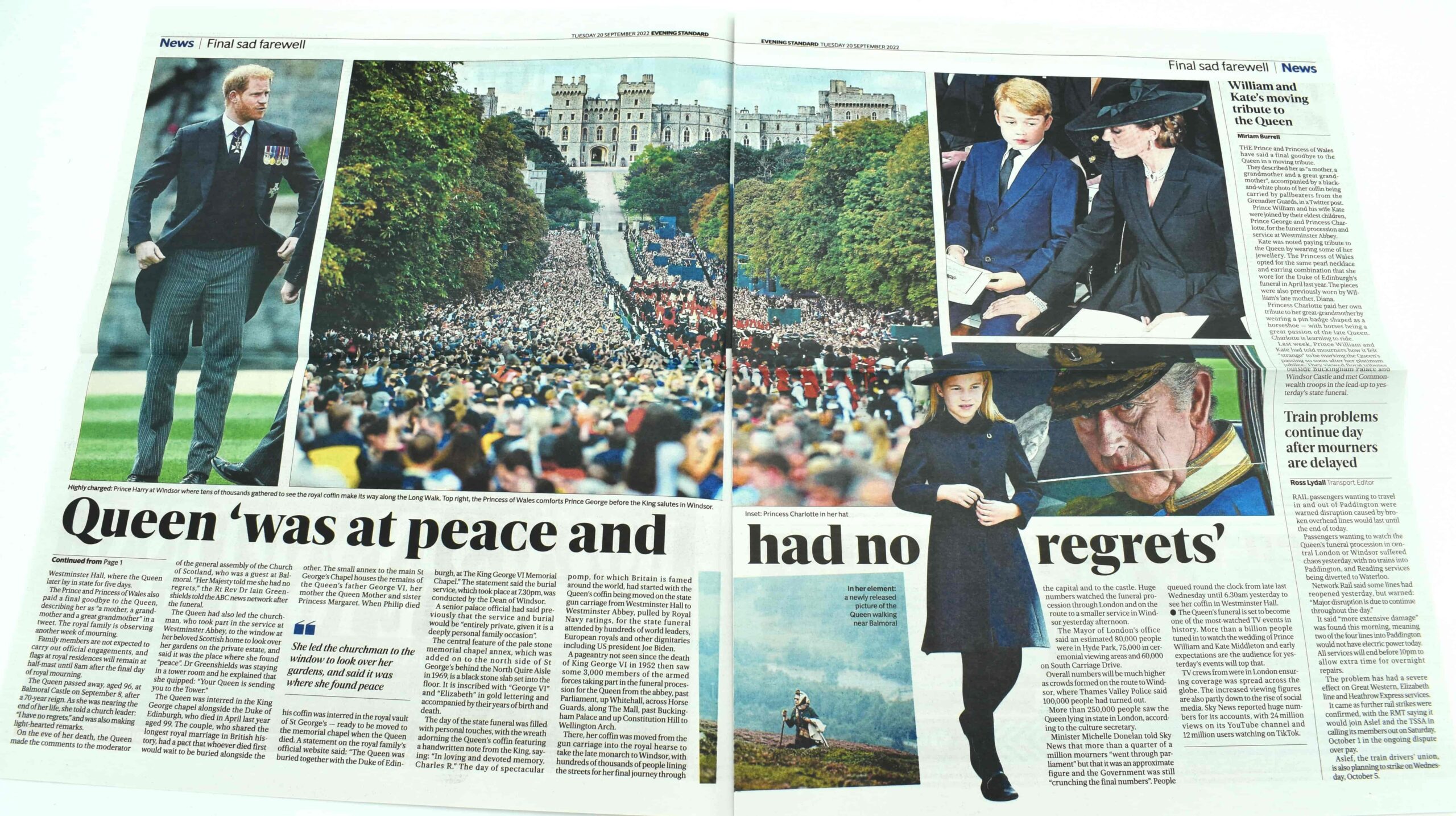 Queen Elizabeth II Funeral Newspaper