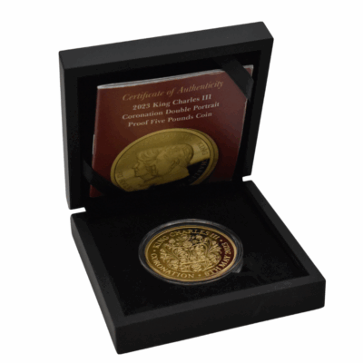 The 2023 King Charles III Coronation Double Portrait Gold Five Pound Sovereign