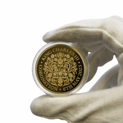 The 2023 King Charles III Coronation Double Portrait Gold Five Pound Sovereign