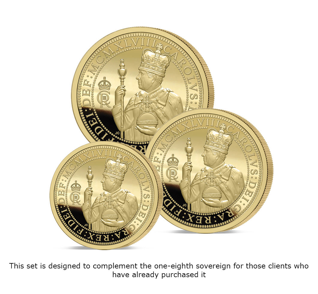 The 2023 King Charles III 75th Birthday Gold Prestige Infill Sovereign Set