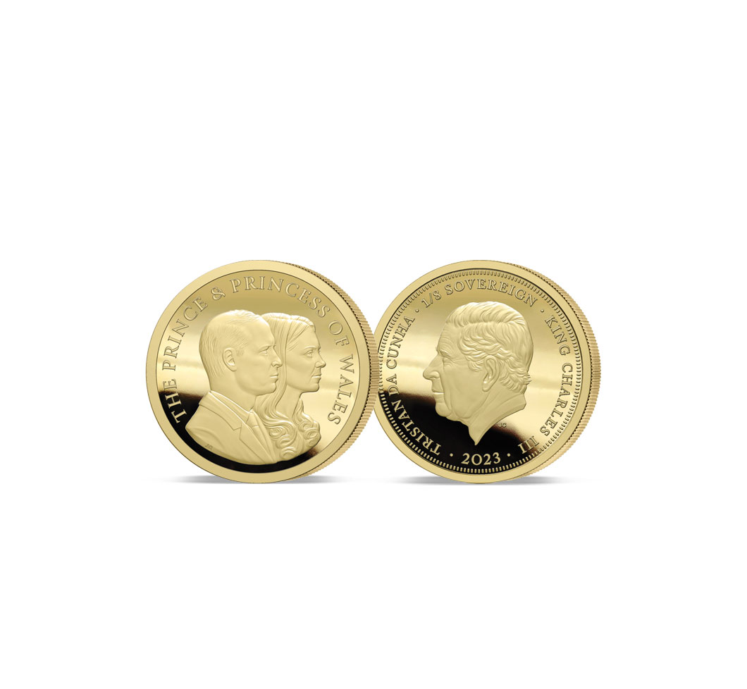 The 2023 Prince and Princess of Wales Gold One Eighth Sovereign