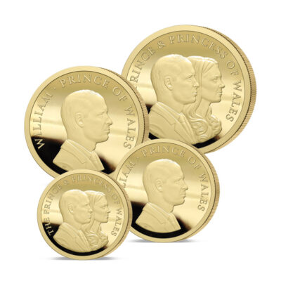 The 2023 Prince and Princess of Wales Gold Prestige Sovereign Set