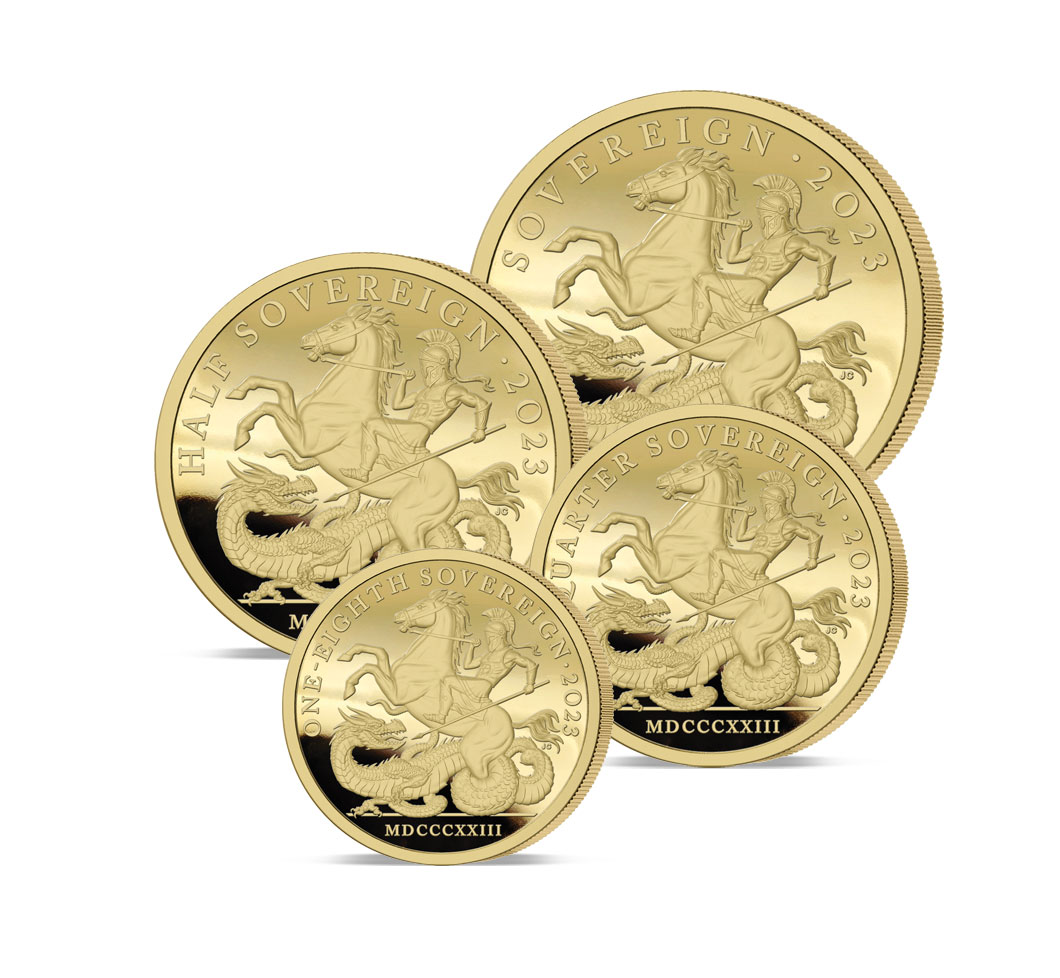 The 2023 Double Sovereign 200th Anniversary Prestige Gold Sovereign Set