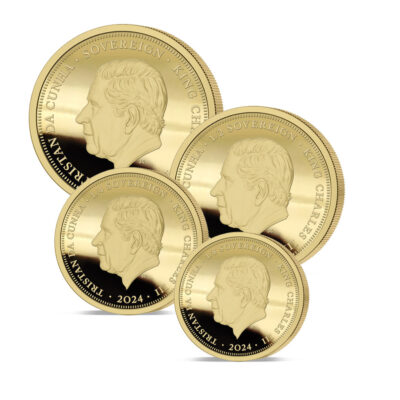 The 2024 King Charles and the Dragon Gold Prestige Sovereign Proof Set