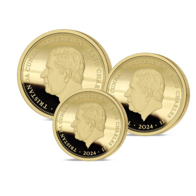 The 2024 King Charles and the Dragon Gold Prestige Infill Sovereign Set