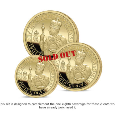 The 2023 King Charles III 75th Birthday Gold Prestige Infill Sovereign Set