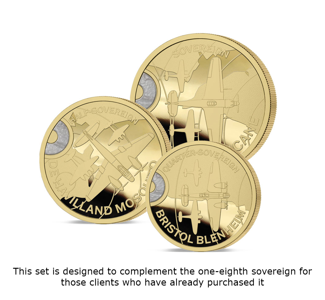 The 2024 Britain's WWII Aircraft Legends Gold Prestige Infill Sovereign Set