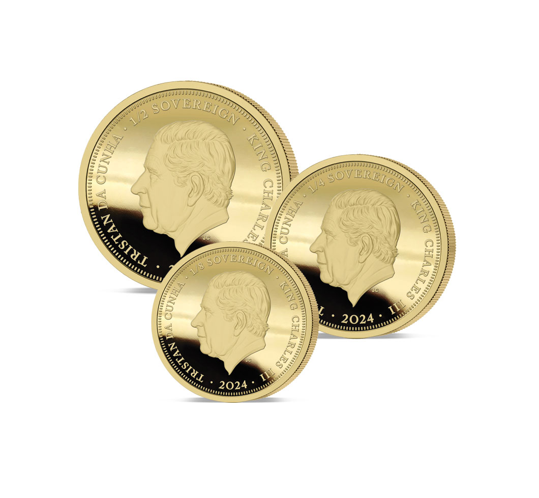 The 2024 D-Day 80th Anniversary Gold Fractional Sovereign Set Obverse
