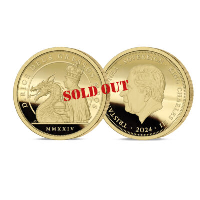The 2024 King Charles and the Dragon Gold Sovereign