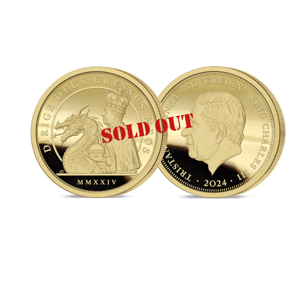 The 2024 King Charles and the Dragon Gold Sovereign Sold Out