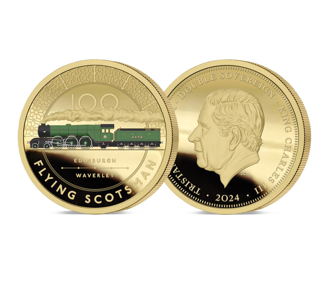 The 2024 Centenary of Flying Scotsman 4472 Gold Double Sovereign