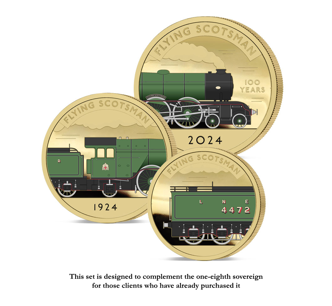 The 2024 Centenary of Flying Scotsman 4472 Gold Sovereign Prestige Infill Set