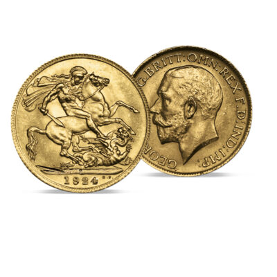 1924 Gold Sovereign - Perth Mint - Grade 8