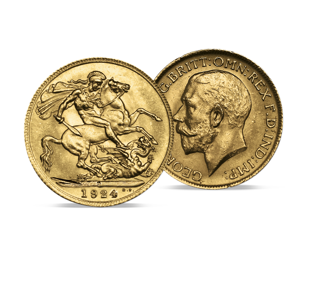 1924 Gold Sovereign - Perth Mint - Grade 8