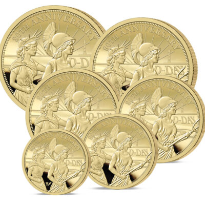 The 2024 D-Day 80th Anniversary Gold Definitive Sovereign Set