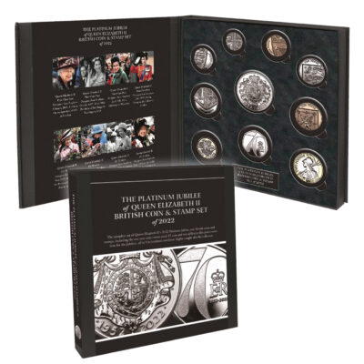 Queen Elizabeth II 2022 Platinum Jubilee Coin and Stamp Set
