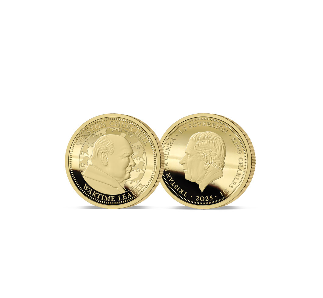 The 2025 Winston Churchill Gold One Eighth Sovereign